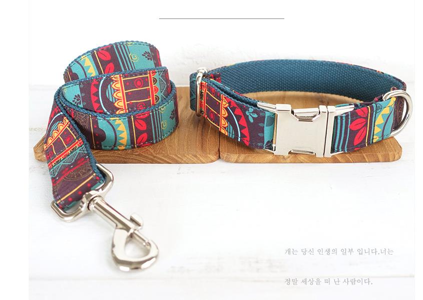 Premium luxury Metal Buckle Dog Collar, Durable Adjustable Dog Collar Soft for Small Medium Large Dogs UDC series  - 副本