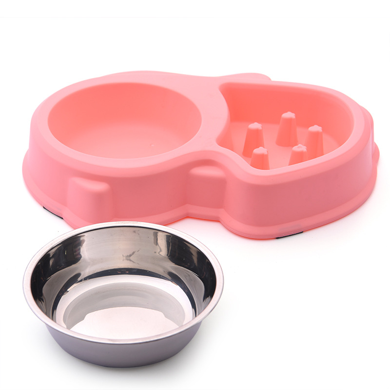 150115005 Water and Slow feed bowl for small dog and cat